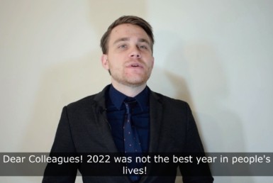 Шановні дорогі колеги! Вітаємо з Новим Роком 2023! Бажаємо всіх благ та здійснення бажань! Привітання на відео: https://youtu.be/IoKTOCZmBHA